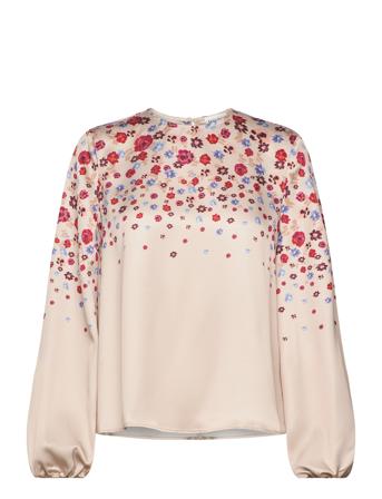 Esmeralda Balloon Sleeve Printed Blouse Malina Multi/patterned