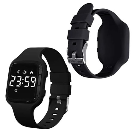 RYI Stegräknare Klocka Utan App/Telefon, IP68 Vattentät Digital Klocka