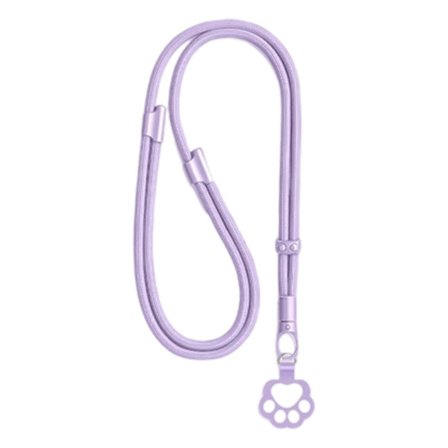 Monitoiminen älypuhelimen kaulanauha, säädettävä pituus 40–80 cm, pehmeä polyesterinauha, turvallisella metallisoljella.