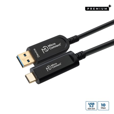 MicroConnect Premium - USB type C-kabel - 24 pin USB-C til USB-type A - 5 m