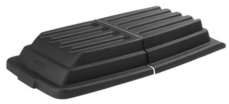 Rubbermaid FG102800BLA Lock för tippvagn, svart Passar 600 l, Lager & miljö