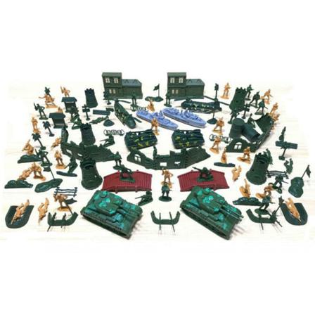 139st Army Men Soldier 5cm Figurer Lekset Plastleksak