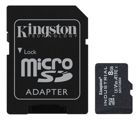 Kingston Industrial - flashminnekort - 8 GB - microSDHC UHS-I