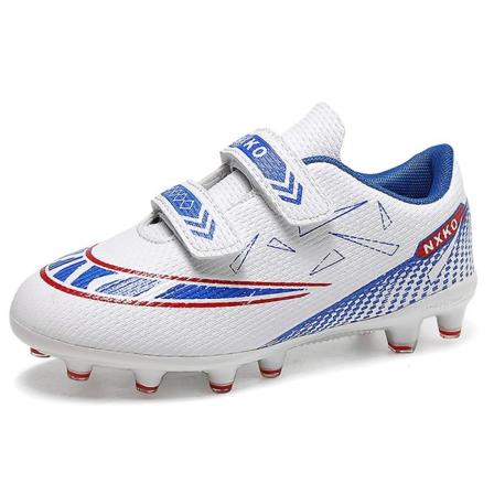 Fotbollsskor för barn Pojkar Flickor Fotbollsskor Grästräning Sport Skor Sneakers Yj6210A White 38