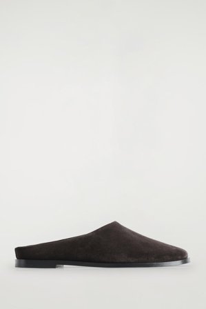COS Women's Classic Suede Mules in Brown