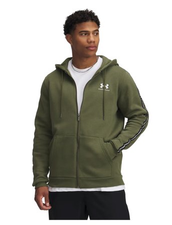 Under Armour Ua Icon Fleece Fz Taping - Green - M