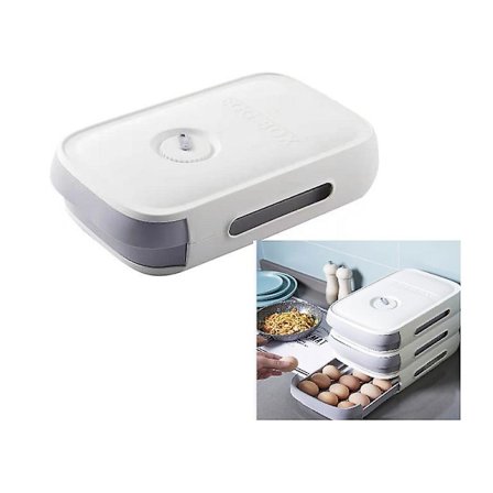 Kylskåp Mat Äggvita Förvaringslåda Ställ Kylskåpslåda Hylla Kök Äggförvaringslåda