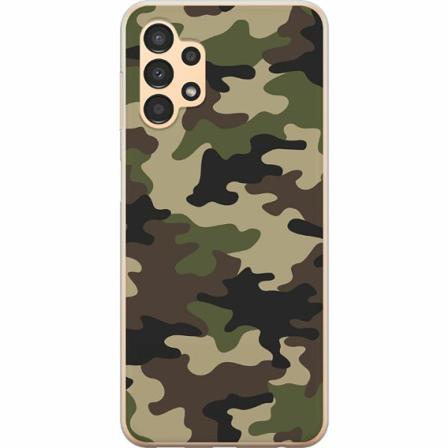 Samsung Galaxy A13 Mjukt Skal - Woodland Camo