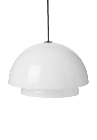 MANO ATELIER Taklampa i glas 23 cm Belysning Vit ONESIZE