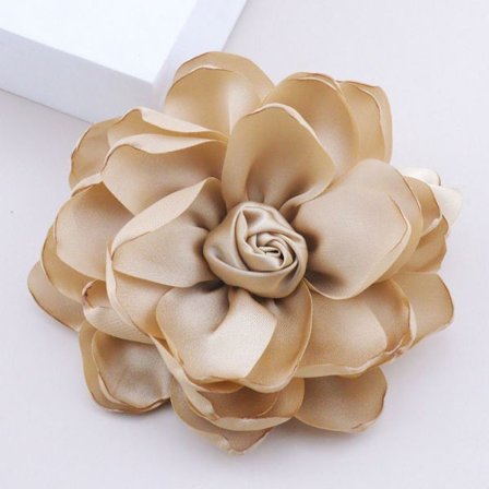 Stor Blomsterbrosje Korsage KHAKI