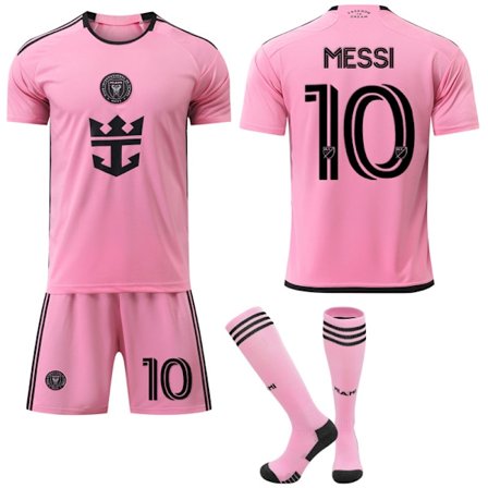 2024-2025 Inter Miami CF Barnfotbollströja Hemma Nr.10 Messi