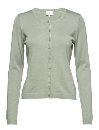 New Laura Cardigan Strikkegenser Cardigan Grønn Minus