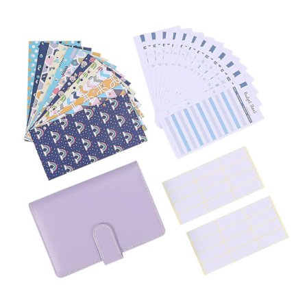 28 stykker PU-lær budsjettplanlegger arrangør kontantkonvolutt