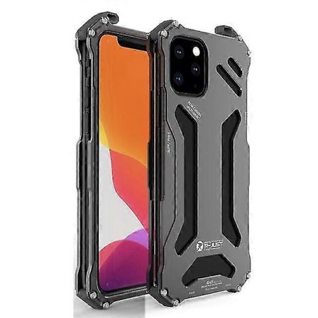 Luksuriøst R-just aluminium metall deksel kompatibelt med Iphone 14 Pro Max, støtsikkert slankt hardt bakdeksel