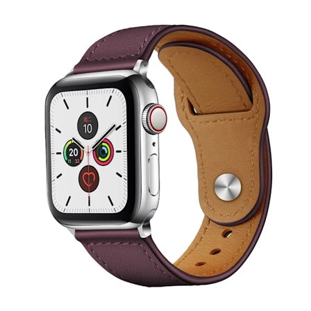 Äkta läderarmband för Apple Watch 44mm 40mm 41mm 45mm 42mm 38mm 49mm Armbandsur iWatch Series 8 se 7 6 5 4 3