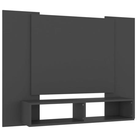 Vidaxl Väggmonterat Tv-skåp Grå 120x23,5x90 Cm Konstruerat Trä Grå