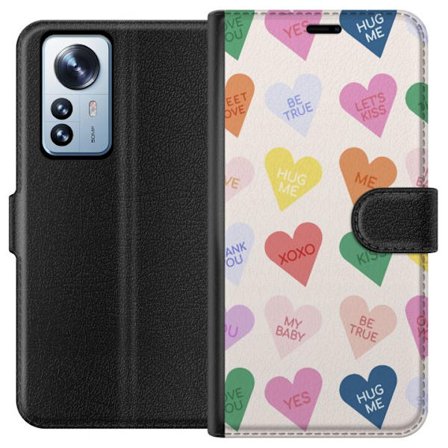 Yhteensopiva Lompakkokotelo Xiaomi Xiaomi 12 Pro Karkkisydämet