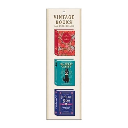 Vintage Books Shaped Magnetic Bookmarks 9780735366886