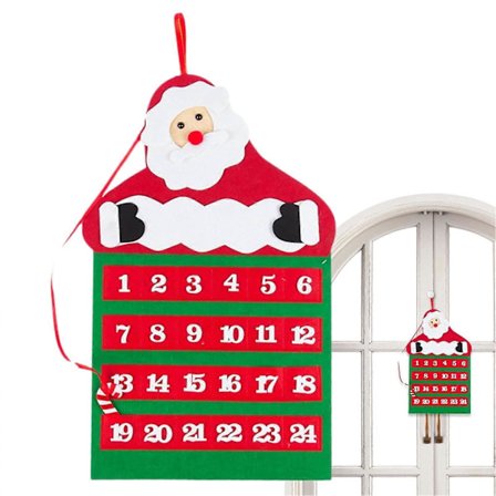 Julekrybbe, Filtophængning, Julekalender til Børn, Julemand Jul til Juledekoration