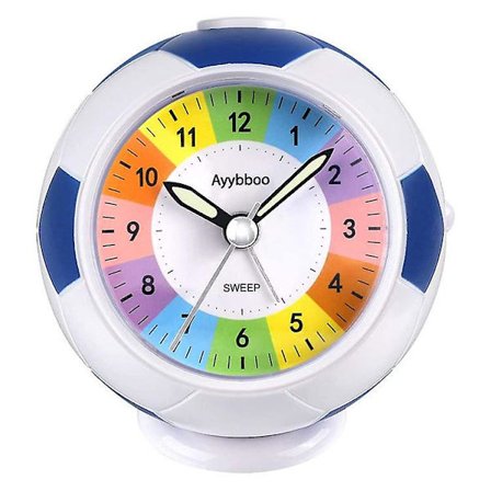 Barnfotbollsväckarklocka Fotbollsklocka Bell Alarm Snooze väckarklocka