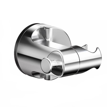 Justerbar Sugekop Brusehovedholder - Sølvfinish