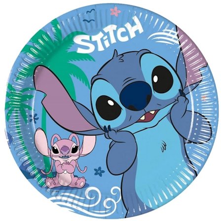 Pappersfat Disney Lilo och Stitch Angel 20 cm, 8 st, FSC