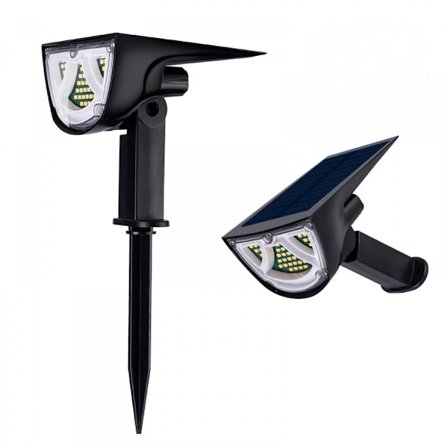 Solcelle Landskapsspotlights 30 LED, IP65 Vanntett Solcelle Sp
