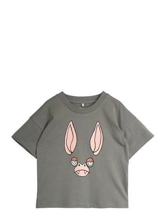 Mini Rodini Bat Sp Ss Tee - Grey - 104/110