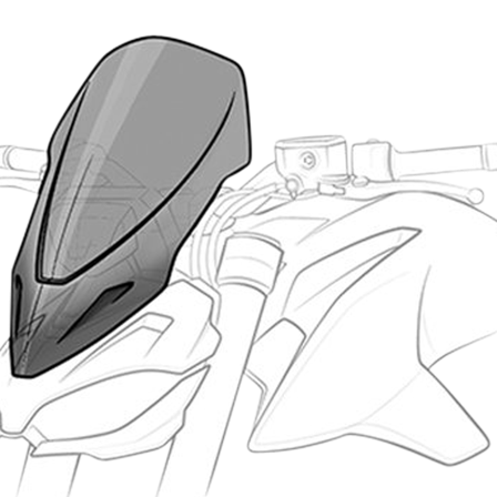 Puig New Generation Touring Windscherm - Yamaha MT-07 2021-2024