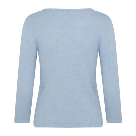 Roberto Collina, Round-neck Knitwear Blauw, Dames, Maat:L
