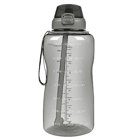 2000ml Motiverande Vattenflaska, Gym och Utomhussporter