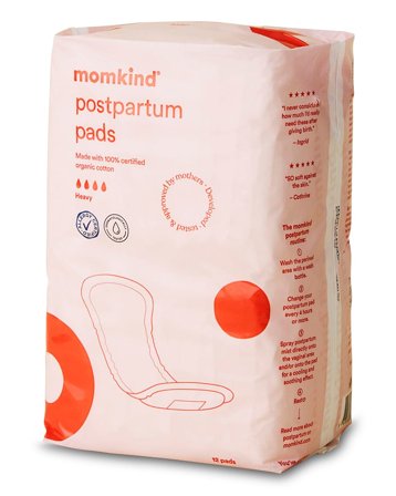 momkind Postpartum Pads 12 stk, Medicin & Pleje, Efterfødsel, Efterfødselsbind