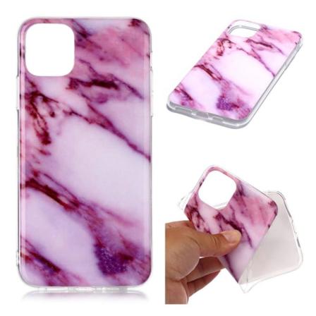Marble iPhone 11 Pro Max kuoret - Ruusu / violetti sävy marmori Purple