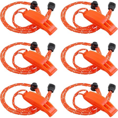 stk sikkerhedsredningsfløjte med justerbar reflekterende snor nødsituations plastikfløjte havfløjte [BR]