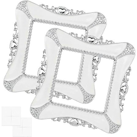 Stk. Lyskontakt Klistermærker Firkantede Klistermærker Lyskontakt Klistermærker Dekoration til Stikkontakt Vægmærke (Hjerteformet)