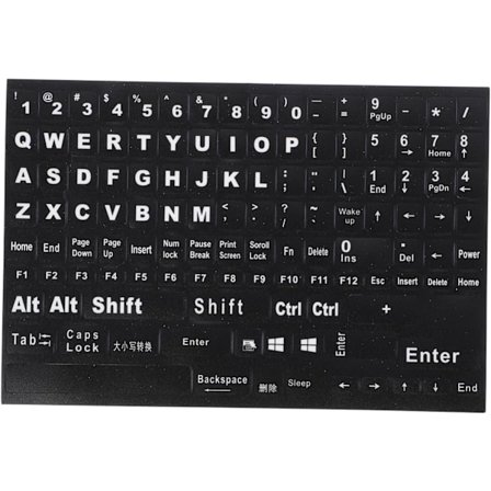 Tastatur Bogstav Klistermærker Små Bogstaver Tastatur Engelsk Skin Bogstaver Erstatnings Klistermærker Computer