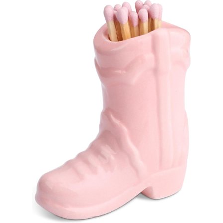 Cowboy Støvle Tændstikholder, Keramik Støvle Tændstikholder med Tændstik