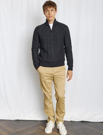 Bruun & Stengade Bs Askel Regular Fit Knitwear - Grey - XXL