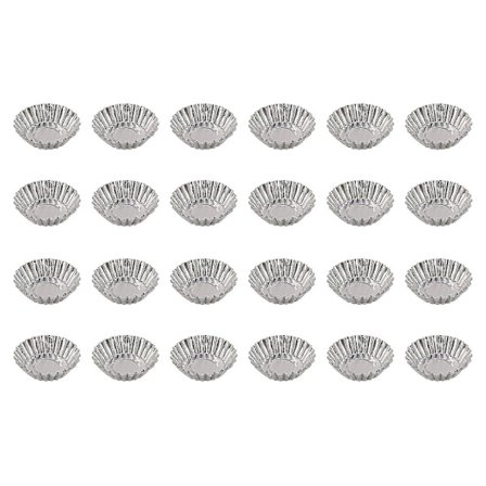 Egg Tart-former, Non-stick og gjenbrukbar Tart for baking, Aluminium Mini-form for terter, Mini-kaker,