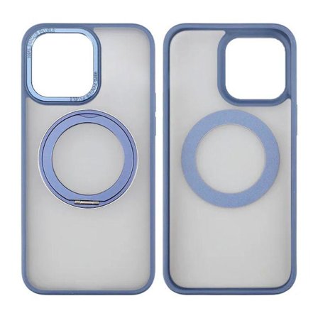 iPhone 15 Pro Max Skal med MagSafe Stativ Rvelon - Blå