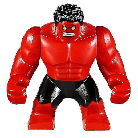 Superhero Punainen Hulk Isojen Palikoiden Minifiguuri Roolipelilelut Lapsille 7,5cm