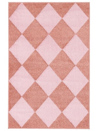 Innen-/Outdoor-Teppich Geometrisch Waschbar Klein Puzzle - Hellrosa/Rosa 100X160 Im Modernen Stil