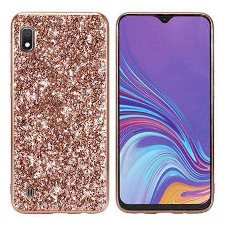 Glitter Samsung Galaxy A10 skal - Rosa