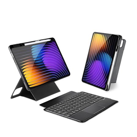 Kompatibel med Xiaomi Pad 7 Pro / Xiaomi Pad 7 Portugisisk Bluetooth Tastatur DUX DUCIS DK Serie Tablet Læder Etui med Baggrundsbelysning
