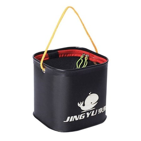 Fiskespand Sammenklappelig Spand Multifunktionel Fisk Levende Agn-Beholder Fisketilbehør til Fiskeri Vandreture