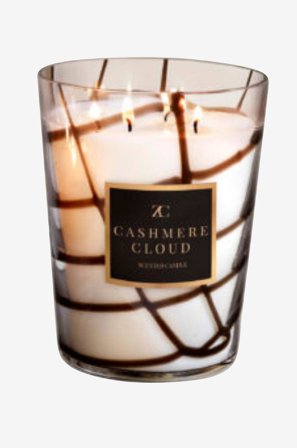 Zelected by Houze - Duftlys ZC Cashmere Cloud Grand - Transparent - Duftlys & duftpinde - Fra Homeroom