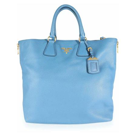 Prada Vintage, Tote Bags Blauw, Dames, Maat:ONE Size