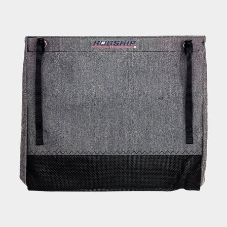 Sac à drisses Robship Essential Rope Bag Grafito Medium, acrylique protégé UV, 36 x 32 x 10 cm, gris + bouchons de fixation