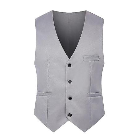 Høytidelig Vest for Menn - Slank Passform - mxbc-Xin Light Grey 4XL