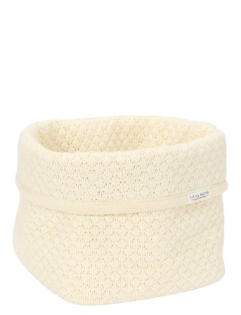 Little Dutch Little Dutch - Strikket Opbevaringskurv Lille Purewhite - White - ONE SIZE